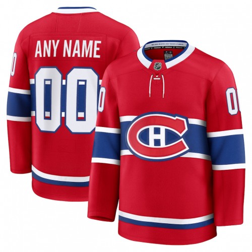 Montreal Canadiens Home Premium Custom Jersey - Red