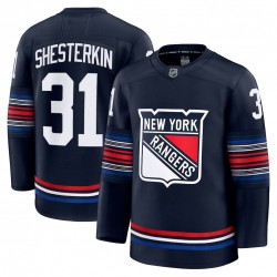 Men's New York Rangers Igor Shesterkin Navy Alternate Premium Jersey Men's New York Rangers Igor Shesterkin Navy Alternate Premium Jersey