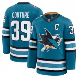 Men's San Jose Sharks Logan Couture Teal Home Premium Jersey Men's San Jose Sharks Logan Couture Teal Home Premium Jersey
