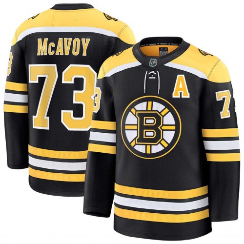 Charlie McAvoy Boston Bruins Black Home Premium Jersey Charlie McAvoy Boston Bruins Black Home Premium Jersey