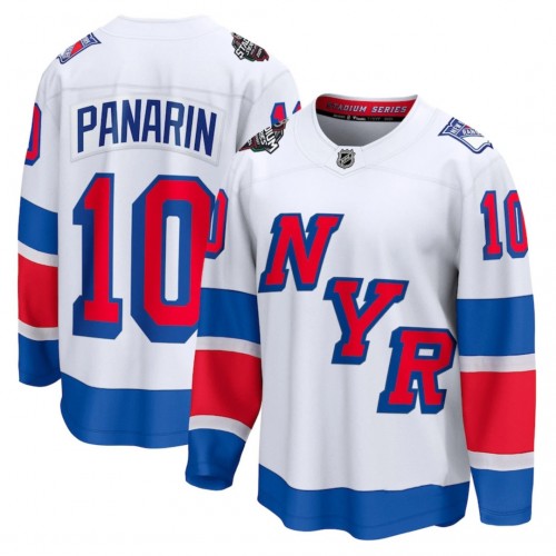 Men's New York Rangers Artemi Panarin White 2024 NHL Stadium Series Breakaway Premium Jersey Men's New York Rangers Artemi Panarin White 2024 NHL Stadium Series Breakaway Premium Jersey