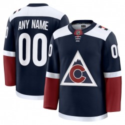 Men's Colorado Avalanche Navy Alternate Premium Custom Jersey Men's Colorado Avalanche Navy Alternate Premium Custom Jersey