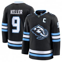 Men's Utah Mammoth Clayton Keller Black Home Premium Player Jersey Men's Utah Mammoth Clayton Keller Black Home Premium Player Jersey