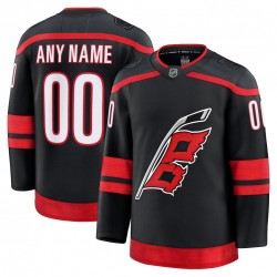 Men's Carolina Hurricanes Home Premium Custom Jersey - Black Men's Carolina Hurricanes Home Premium Custom Jersey - Black