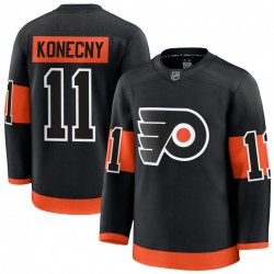 Men's Philadelphia Flyers Travis Konecny Black Alternate Premium Jersey Men's Philadelphia Flyers Travis Konecny Black Alternate Premium Jersey