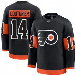 Men's Philadelphia Flyers Sean Couturier Black Alternate Premium Jersey Men's Philadelphia Flyers Sean Couturier Black Alternate Premium Jersey