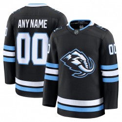 Men's Utah Mammoth Black Home Premium Custom Jersey Men's Utah Mammoth Black Home Premium Custom Jersey