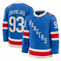 Men's New York Rangers Mika Zibanejad Blue Centennial Premium Jersey Men's New York Rangers Mika Zibanejad Blue Centennial Premium Jersey