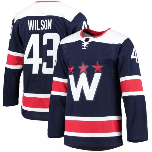 Tom Wilson Washington Capitals 2020/21 Navy Alternate Premium Player Jersey