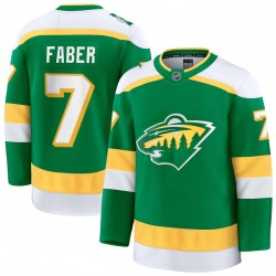Brock Faber Minnesota Wild Alternate Premium Jersey - Green Brock Faber Minnesota Wild Alternate Premium Jersey - Green