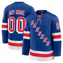 Men's New York Rangers Blue Home Premium Custom Jersey Men's New York Rangers Blue Home Premium Custom Jersey