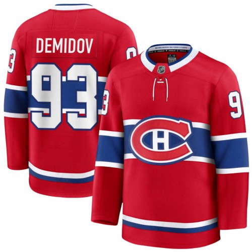 Ivan Demidov Montreal Canadiens Home Premium Jersey - Red Ivan Demidov Montreal Canadiens Home Premium Jersey - Red