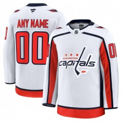 Washington Capitals Away Premium Custom Jersey - White Washington Capitals Away Premium Custom Jersey - White