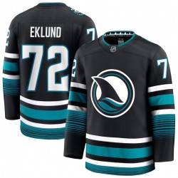 Men's San Jose Sharks William Eklund Black Alternate Premium Jersey Men's San Jose Sharks William Eklund Black Alternate Premium Jersey