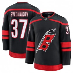 Men's Carolina Hurricanes Andrei Svechnikov Black Home Premium Jersey Men's Carolina Hurricanes Andrei Svechnikov Black Home Premium Jersey