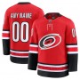 Men's Carolina Hurricanes Alternate Premium Custom Jersey - Red Men's Carolina Hurricanes Alternate Premium Custom Jersey - Red