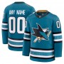 Men's San Jose Sharks Teal Home Premium Custom Jersey Men's San Jose Sharks Teal Home Premium Custom Jersey