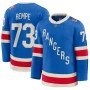 Men's New York Rangers Matt Rempe Blue Centennial Premium Jersey Men's New York Rangers Matt Rempe Blue Centennial Premium Jersey