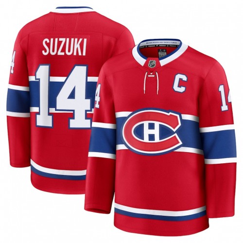 Nick Suzuki Montreal Canadiens Home Premium Jersey - Red Nick Suzuki Montreal Canadiens Home Premium Jersey - Red