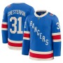 Men's New York Rangers Igor Shesterkin Blue Centennial Premium Jersey Men's New York Rangers Igor Shesterkin Blue Centennial Premium Jersey