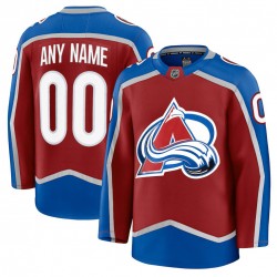 Men's Colorado Avalanche Burgundy Home Premium Custom Jersey Men's Colorado Avalanche Burgundy Home Premium Custom Jersey