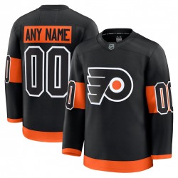 Men's Philadelphia Flyers Black Alternate Premium Custom Jersey Men's Philadelphia Flyers Black Alternate Premium Custom Jersey