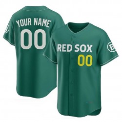 Boston Red Sox Nike 2025 City Connect Limited Custom Jersey - Green Boston Red Sox Nike 2025 City Connect Limited Custom Jersey - Green