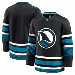 Men's San Jose Sharks Black Alternate Premium Jersey Men's San Jose Sharks Black Alternate Premium Jersey