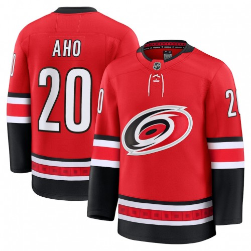 Men's Carolina Hurricanes Sebastian Aho Red Alternate Premium Jersey Men's Carolina Hurricanes Sebastian Aho Red Alternate Premium Jersey