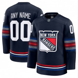 Men's New York Rangers Navy Alternate Premium Custom Jersey Men's New York Rangers Navy Alternate Premium Custom Jersey