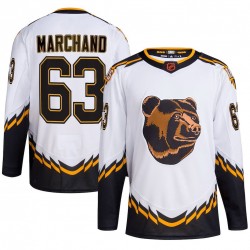 Brad Marchand Boston Bruins White Reverse Retro Premium Jersey