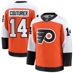 Men's Philadelphia Flyers Sean Couturier Orange Home Premium Jersey Men's Philadelphia Flyers Sean Couturier Orange Home Premium Jersey