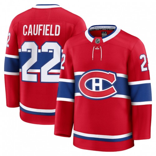Cole Caufield Montreal Canadiens Home Premium Jersey - Red Cole Caufield Montreal Canadiens Home Premium Jersey - Red