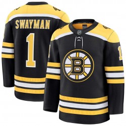 Jeremy Swayman Boston Bruins Black Home Premium Jersey Jeremy Swayman Boston Bruins Black Home Premium Jersey