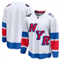Men's New York Rangers White 2024 NHL Stadium Series Breakaway Premium Jersey Men's New York Rangers White 2024 NHL Stadium Series Breakaway Premium Jersey