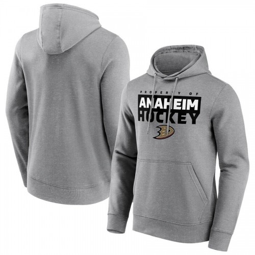 Anaheim Ducks Fanatics Branded Gain Ground Hoodie - Sports Grey Anaheim Ducks Fanatics Branded Gain Ground Hoodie - Sports Grey