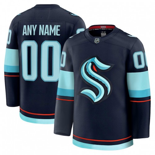 Seattle Kraken Home Premium Custom Jersey - Deep Sea Blue Seattle Kraken Home Premium Custom Jersey - Deep Sea Blue