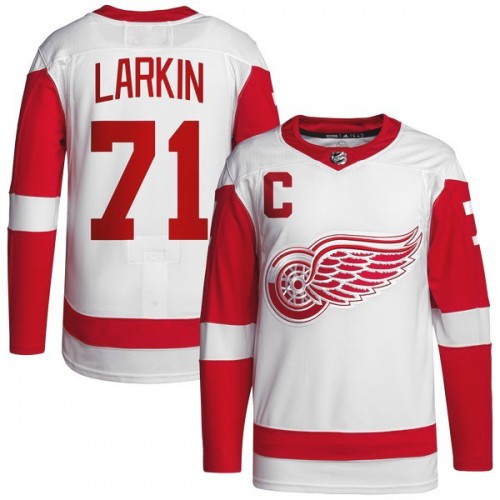 Dylan Larkin Detroit Red Wings Away Premium Jersey - White Dylan Larkin Detroit Red Wings Away Premium Jersey - White