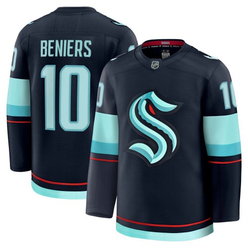 Matty Beniers Seattle Kraken Home Premium Jersey - Deep Sea Blue Matty Beniers Seattle Kraken Home Premium Jersey - Deep Sea Blue
