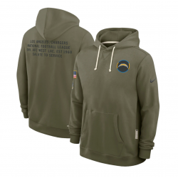 Los Angeles Chargers Salute to Service Sideline Dominant Force NFL Pullover Hoodie Los Angeles Chargers Salute to Service Sideline Dominant Force NFL Pullover Hoodie
