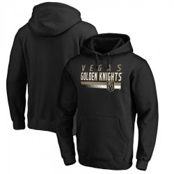 Men's Fanatics Branded Black Vegas Golden Knights Staggered Stripe Pullover Hoodie Men's Fanatics Branded Black Vegas Golden Knights Staggered Stripe Pullover Hoodie