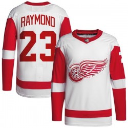 Lucas Raymond Detroit Red Wings Away Premium Jersey - White Lucas Raymond Detroit Red Wings Away Premium Jersey - White