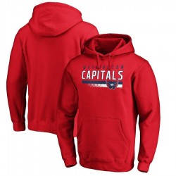 Men's Fanatics Branded Red Washington Capitals Staggered Stripe Pullover Hoodie Men's Fanatics Branded Red Washington Capitals Staggered Stripe Pullover Hoodie