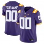 LSU Tigers Nike Custom Game Jersey - Purple