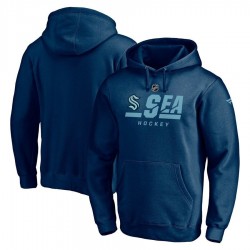 Men's Fanatics Branded Navy Seattle Kraken Authentic Pro Secondary Logo Pullover Hoodie Men's Fanatics Branded Navy Seattle Kraken Authentic Pro Secondary Logo Pullover Hoodie
