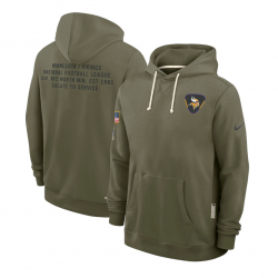 Minnesota Vikings Salute to Service Sideline Dominant Force NFL Pullover Hoodie Minnesota Vikings Salute to Service Sideline Dominant Force NFL Pullover Hoodie
