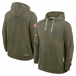 Dallas Cowboys Salute to Service Sideline Dominant Force NFL Pullover Hoodie Dallas Cowboys Salute to Service Sideline Dominant Force NFL Pullover Hoodie