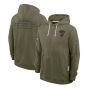 Atlanta Falcons Salute to Service Sideline Dominant Force NFL Pullover Hoodie Atlanta Falcons Salute to Service Sideline Dominant Force NFL Pullover Hoodie