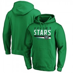 Men's Fanatics Branded Kelly Green Dallas Stars Staggered Stripe Pullover Hoodie Men's Fanatics Branded Kelly Green Dallas Stars Staggered Stripe Pullover Hoodie