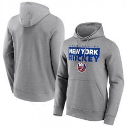 New York Islanders Fanatics Branded Gain Ground Hoodie - Sports Grey New York Islanders Fanatics Branded Gain Ground Hoodie - Sports Grey